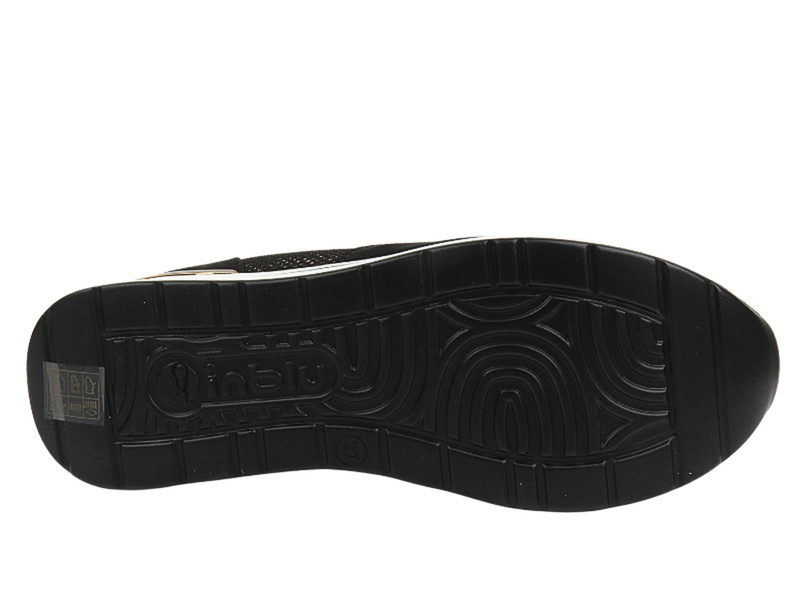 Sneakersy damskie z kryształkami czarne INBLU IN-388
