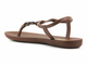 Sandały damskie z elastycznej gumy - Ipanema 83330, brązowe