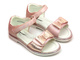 Sandały dziecięce z kokardką - Weestep R525950603, różowe błyszczące
