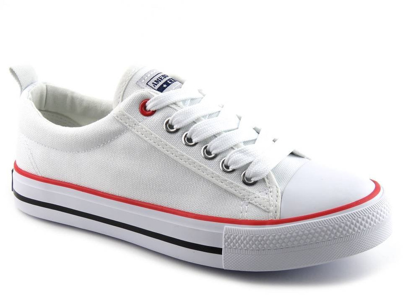 Trampki  młodzieżowe, buty sportowe American Club LH 15/21 (25/22), białe