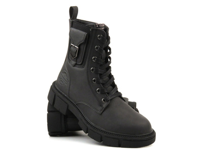 Botki, trapery młodzieżowe American Club XD 95/23, czarne