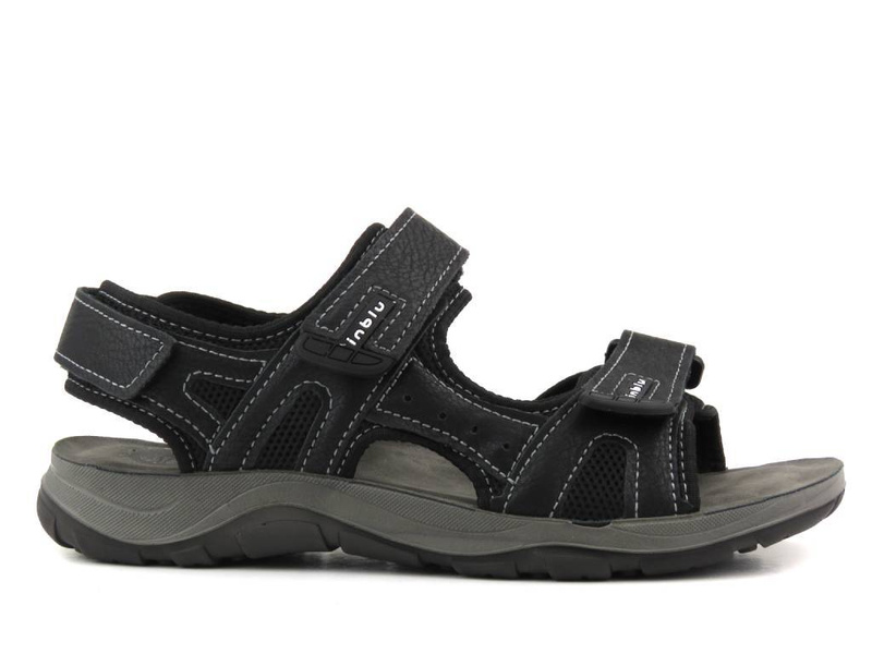 Wygodne, klasyczne sandały męskie - INBLU TO-06, czarne