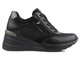 Adidasy damskie na koturnie - INBLU IN001298, czarne