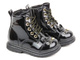 Ciepłe botki, trapery dziecięce - Miss E 21DZ23-4309, czarne