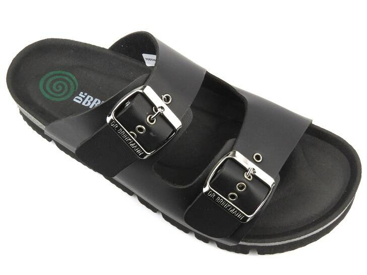 Klapki damskie - Dr Brinkmann Bonillo 700560-01, czarne