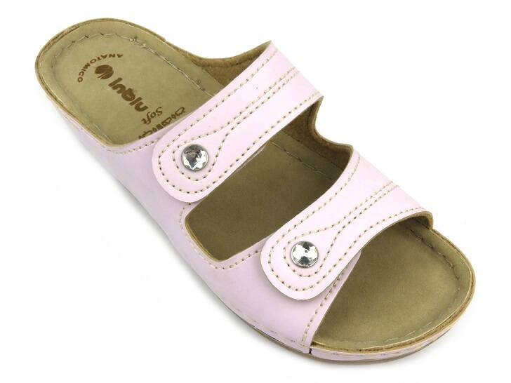 Wygodne klapki damskie  INBLU MV-89, fioletowe