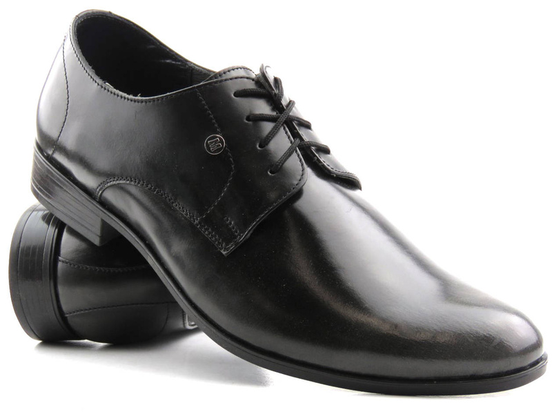 Półbuty męskie wizytowe MOSKAŁA 624, czarne