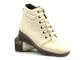 Ocieplane botki damskie - HELIOS Komfort 562, ecru 2