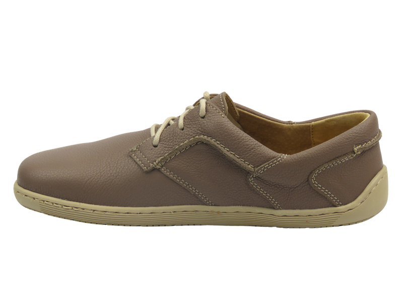 BareFoot skórzane minimalistyczne buty damskie khaki Helios Komfort 715-2B 