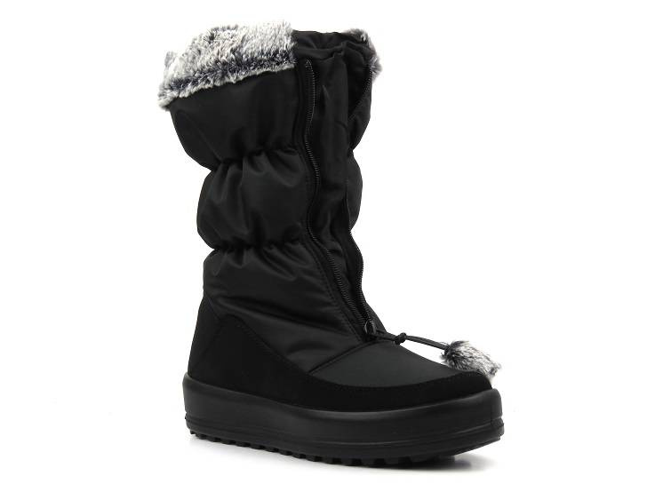 Ciepłe śniegowce damskie z membraną czarne Manitu 990219-01