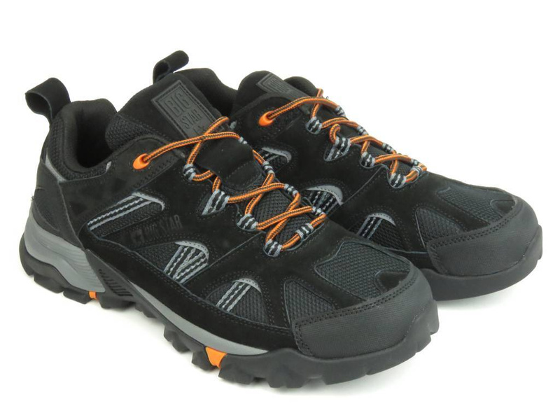 Sneakersy, trekkingi męskie z technologią Memory Foam - BIG STAR KK174062, czarne