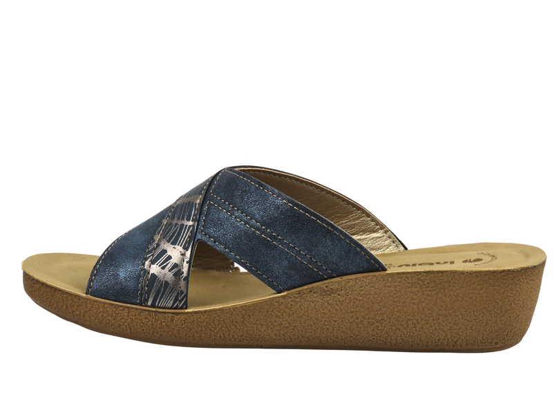 Klapki damskie INBLU TP-49, granatowe