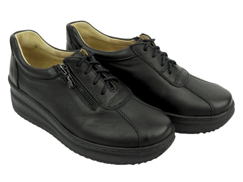 Sneakersy damskie Helios 377-2S, czarne