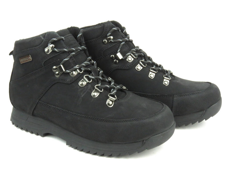 Trekkingi, buty zimowe męskie z ciepłą wyściółką - AMERICAN CLUB CY 92/23, czarne