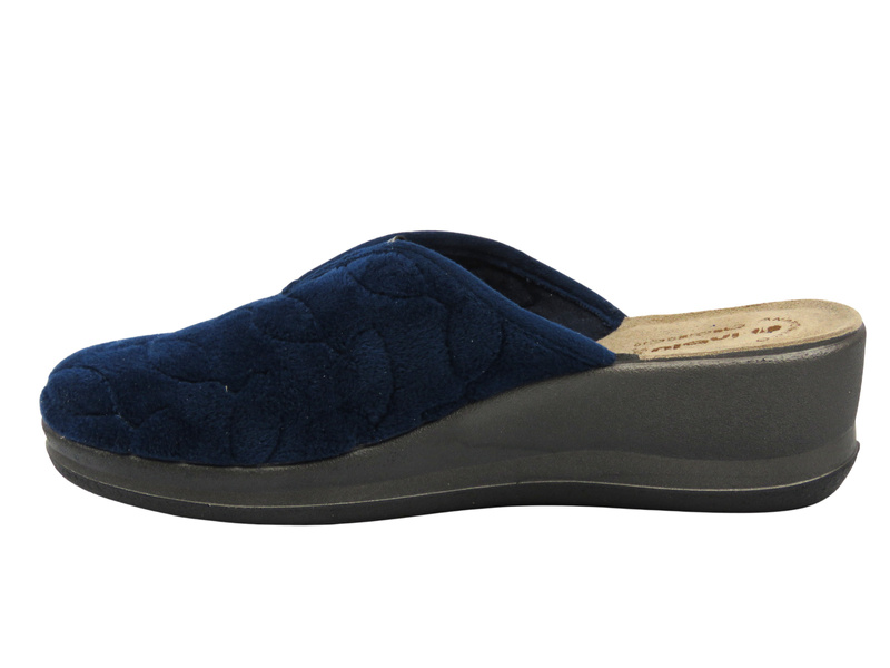 Wygodne kapcie damskie INBLU GI-24, granatowe