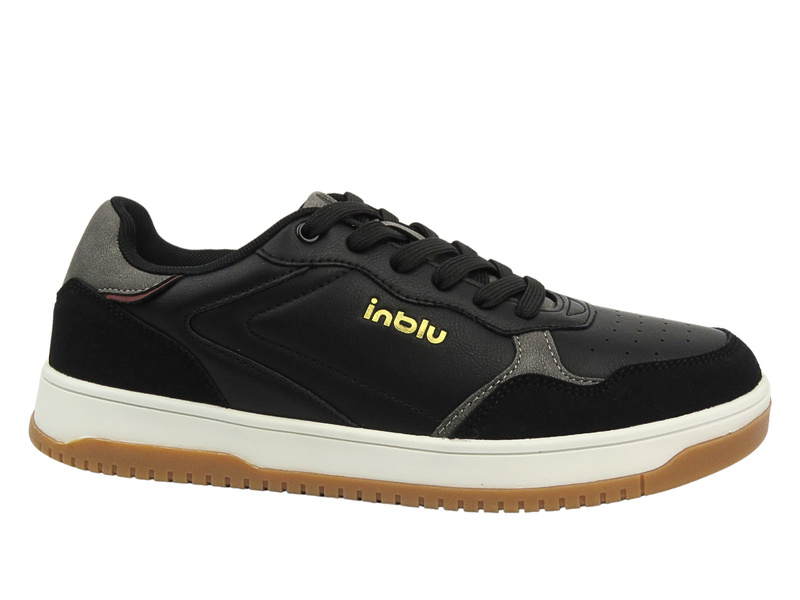 Sznurowane buty sportowe męskie czarne Inblu IU-14