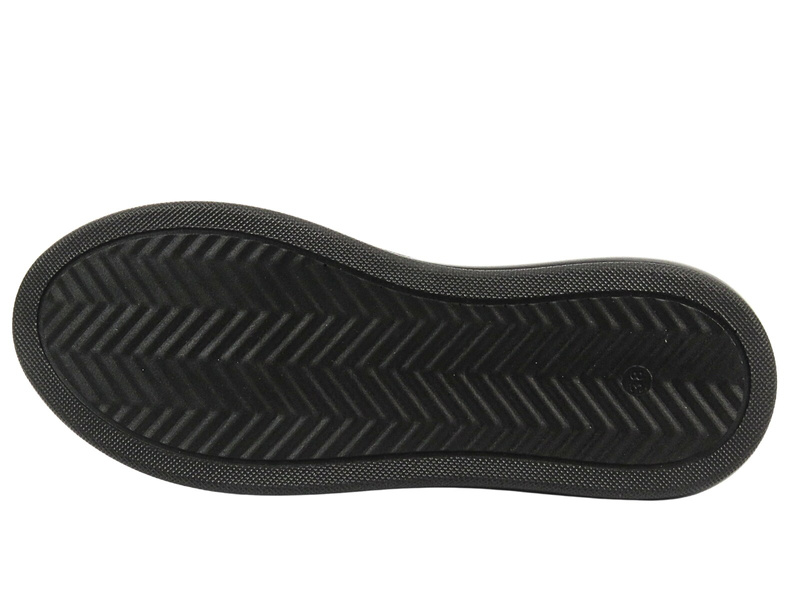 CZARNE SNEAKERSY DAMSKIE - VENEZIA D010LEBLOSP048, czarne