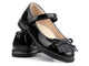Lakierowane balerinki dziecięce z paskiem na rzep - WEESTEP R555954135, czarne