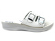 Klapki damskie  medyczne z żelową wkładką - Inblu VR6B, białe