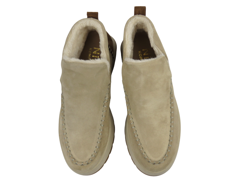 Damskie botki ocieplane Nika Komfort 0791-3085, beżowe