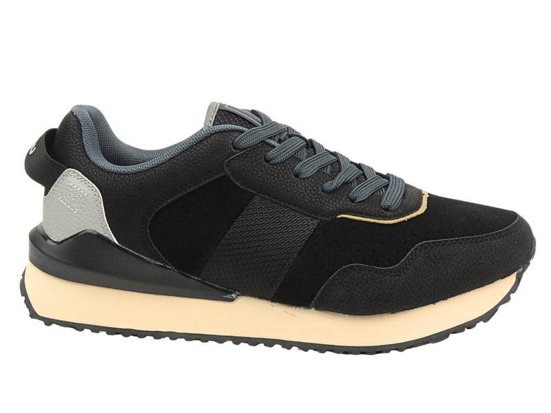 Sznurowane buty sportowe męskie czarne Inblu IU-15