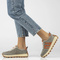 Sneakersy damskie - Filippo DP6743/25, khaki, sznurowane