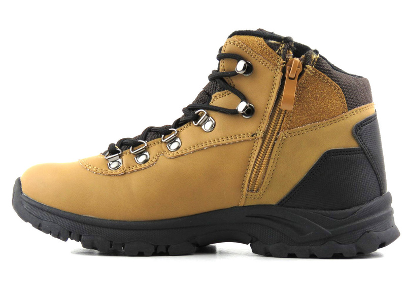 Trekkingi damskie zimowe - AMERICAN CLUB ES110/22, camel