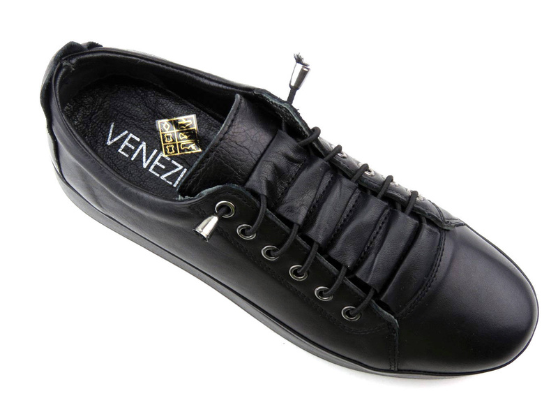 Buty sportowe, sneakersy damskie wsuwane - VENEZIA 0327000, czarne