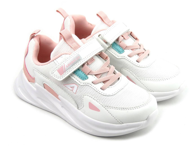 Sneakersy, buty sportowe dla dziewczynki - AMERICAN CLUB AA 22/22, białe
