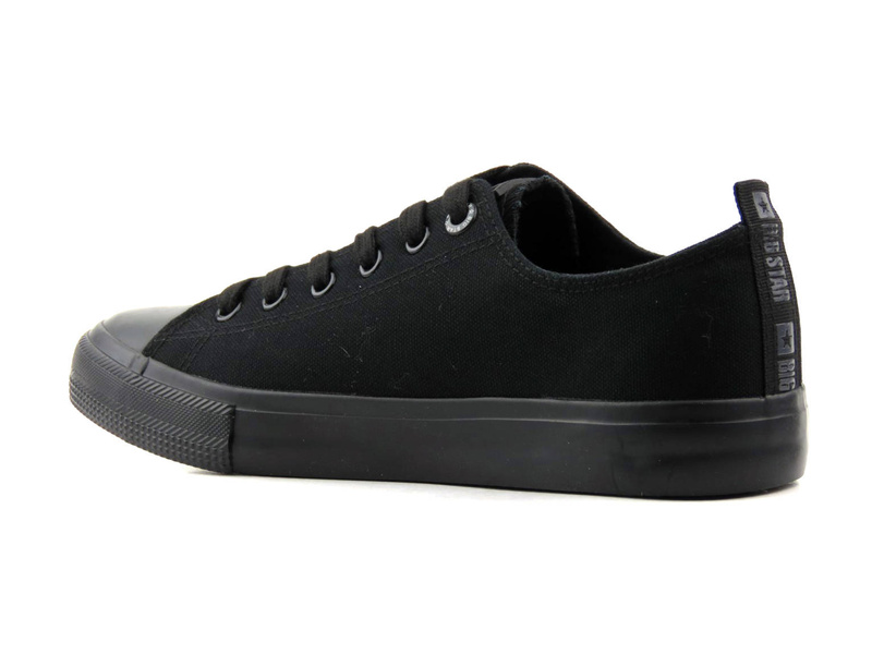 Trampki męskie przed kostkę - BIG STAR KK174007, czarne