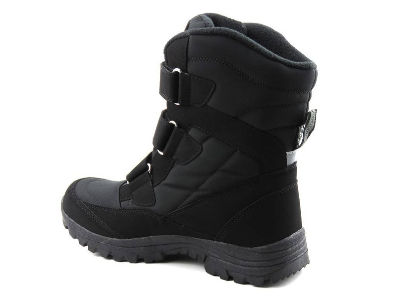 Śniegowce męskie z membraną i softshell - American Club SN05/22, czarne