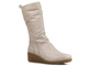Kozaki damskie na koturnie - COMFORTABEL 970013-81, kremowe