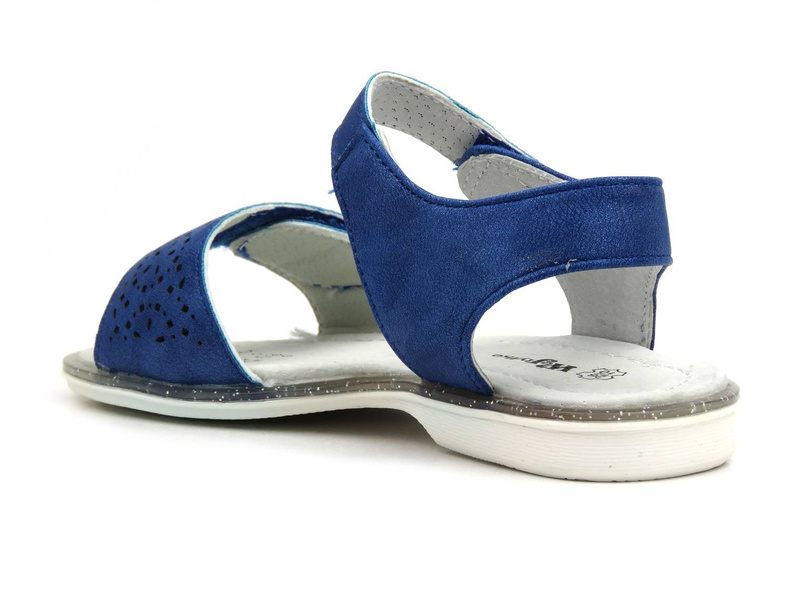 Sandały dziecięce polskiego producenta - WOJTYŁKO 40221, granatowe