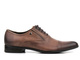 Skórzane półbuty, oksfordy męskie wizytowe Conhpol 5540-0921, brązowy