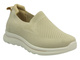 Materiałowe buty damskie sportowe - NEWS 22TX02-4815, beżowe