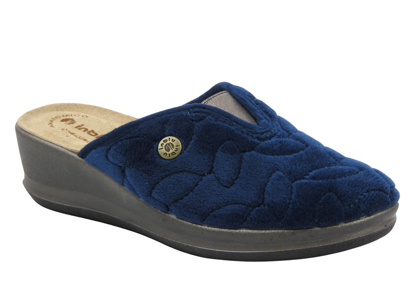 Wygodne kapcie damskie INBLU GI-24, granatowe