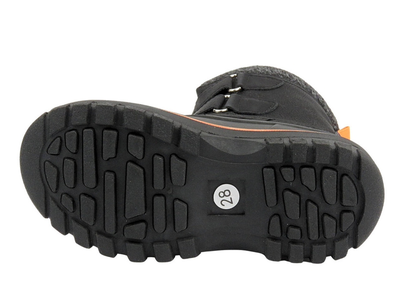 Śniegowce dziecięce na rzepy - LEE COOPER LCJ-24-44-2865K, czarne