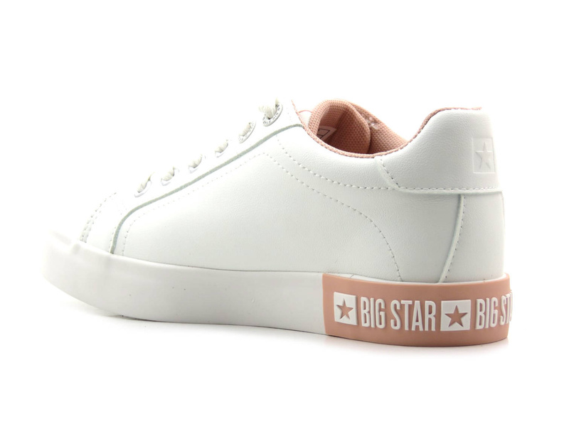 Białe sneakersy damskie z ekoskóry - BIG STAR II274033