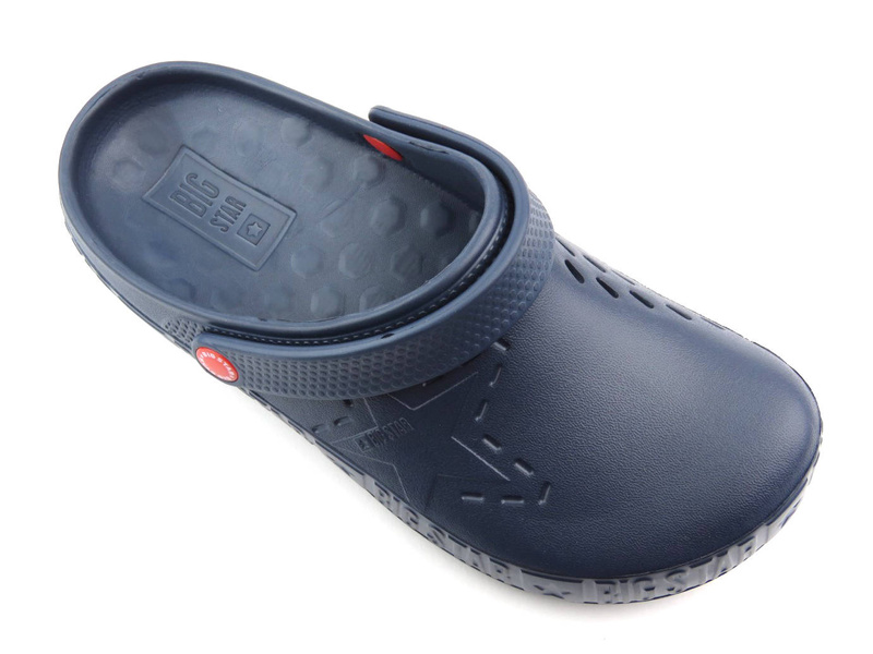 Piankowe klapki damskie, clogsy- BIG STAR II275002, granatowe