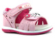 Sandałki dziecięce z kotkiem - American Club DR 22/21(22) 29/22, różowe