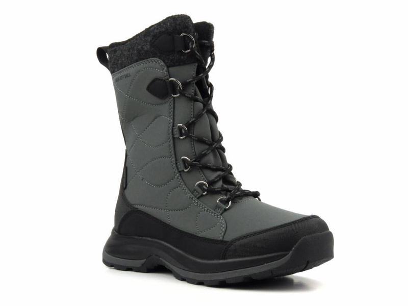 Wysokie buty zimowe, śniegowce damskie DK TECH SoftShell 2105, szare