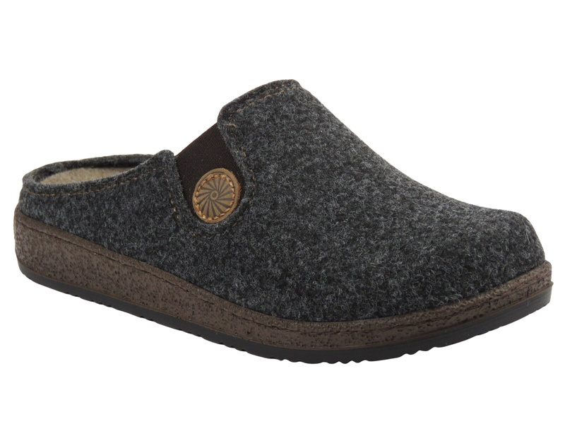 Ciepłe kapcie damskie Befado 155D183, brązowe