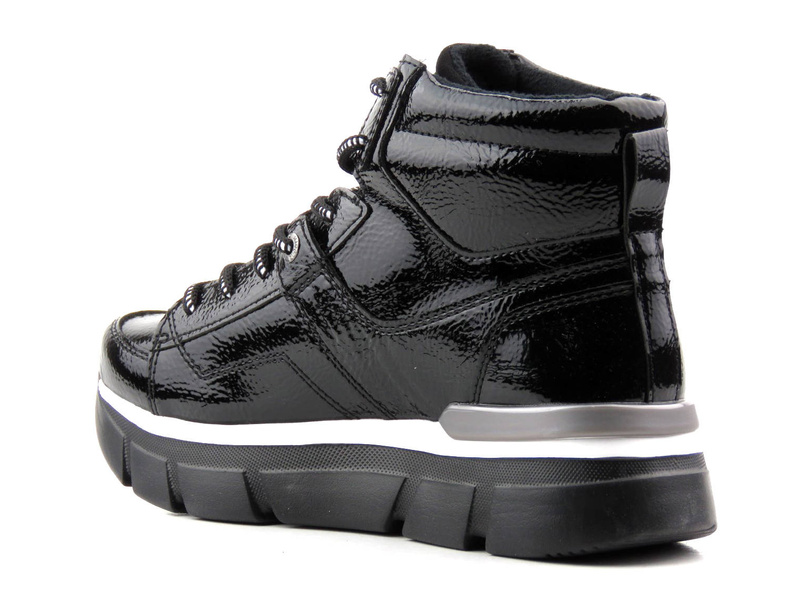 Ciepłe botki sportowe, śniegowce damskie - BUGATTI 431-A4432-5700, czarne