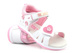 Sandały dziecięce dla dziewczynki - American Club DR 30/22, białe