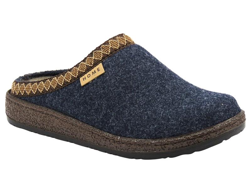 Kapcie damskie filcowe - Inblu NL-09, granatowe