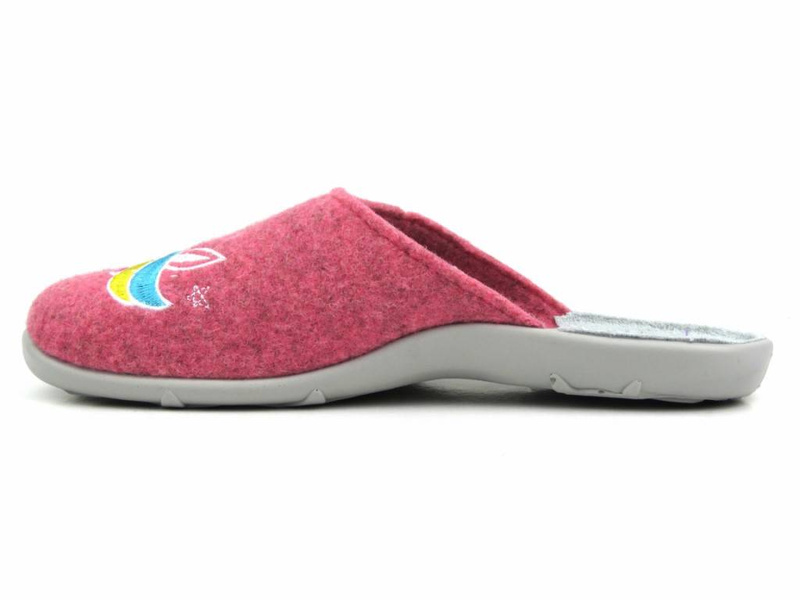 Kapcie damskie Mummy&Me - Befado 235D186, różowe z jednorożcem