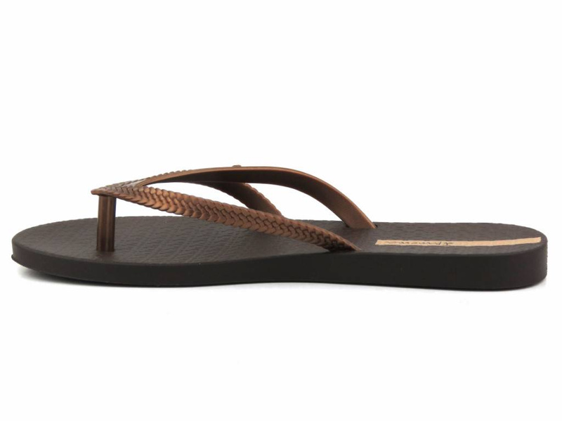Japonki damskie basenowe - Ipanema 82067, brązowe