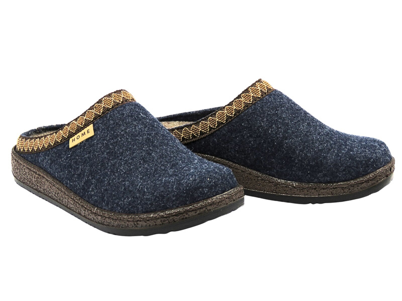 Kapcie damskie filcowe - Inblu NL-09, granatowe