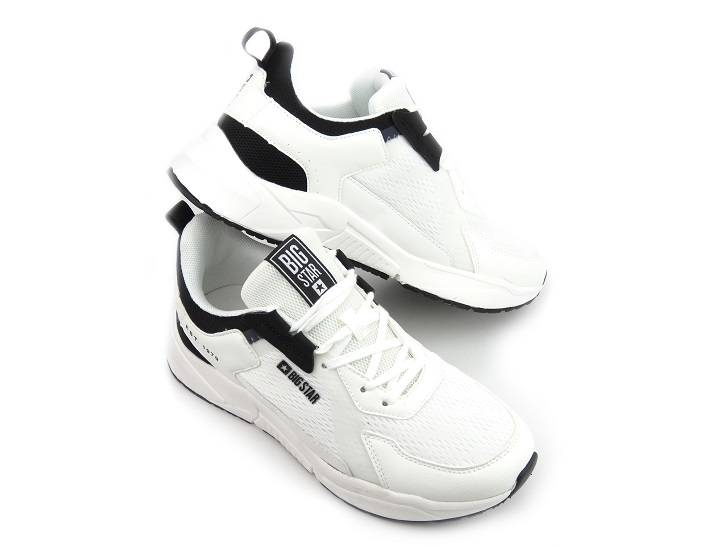 Sneakersy męskie, buty sportowe Big Star JJ174398, białe