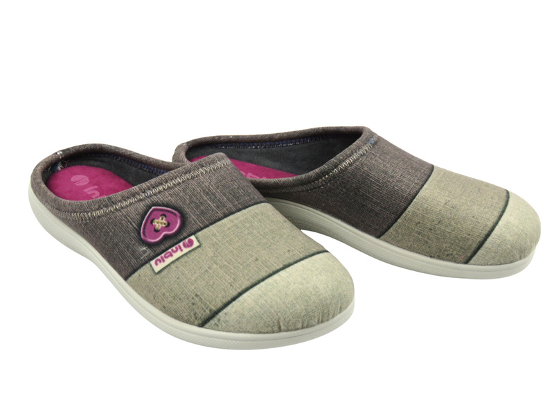 Wygodne kapcie damskie Inblu EC-41, beżowe